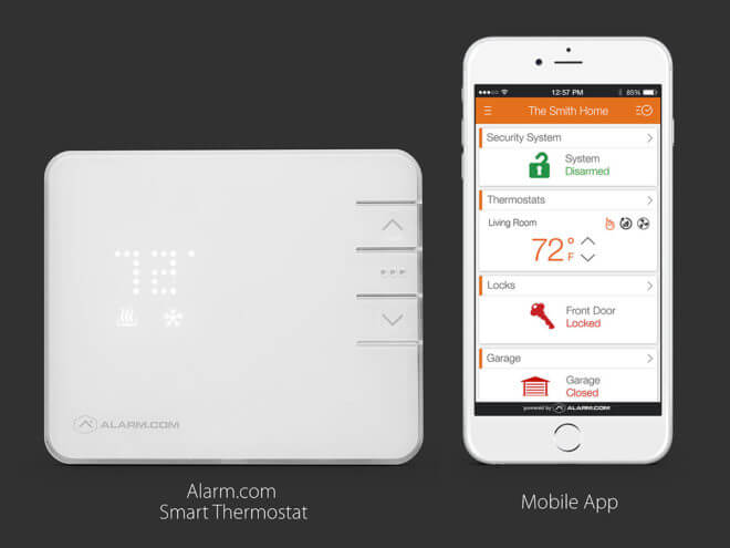 Alarm.com Thermostat with Mobile App